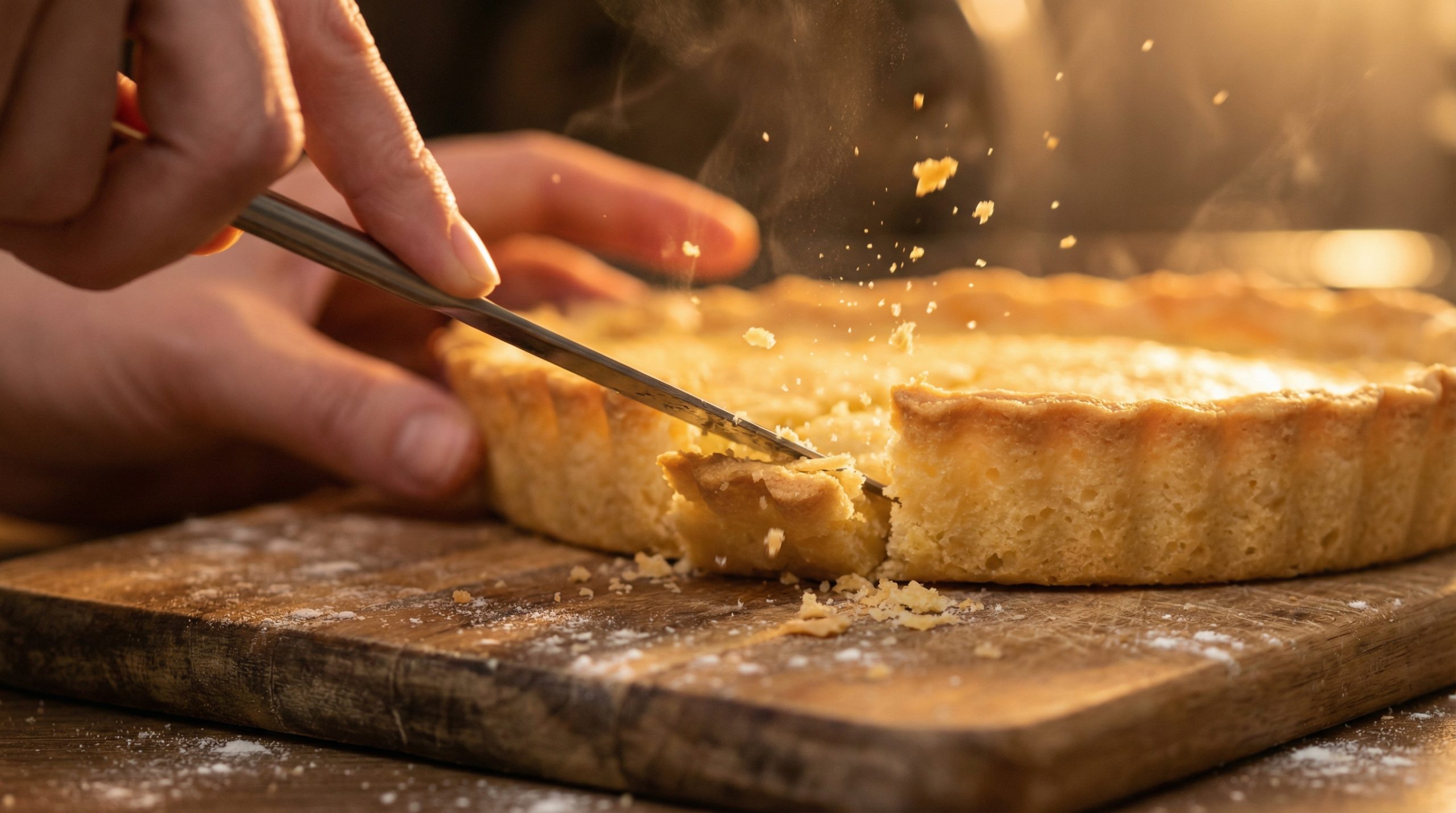 Fatiar ainda quente esfarela Biscoitos e Tortas? - 2