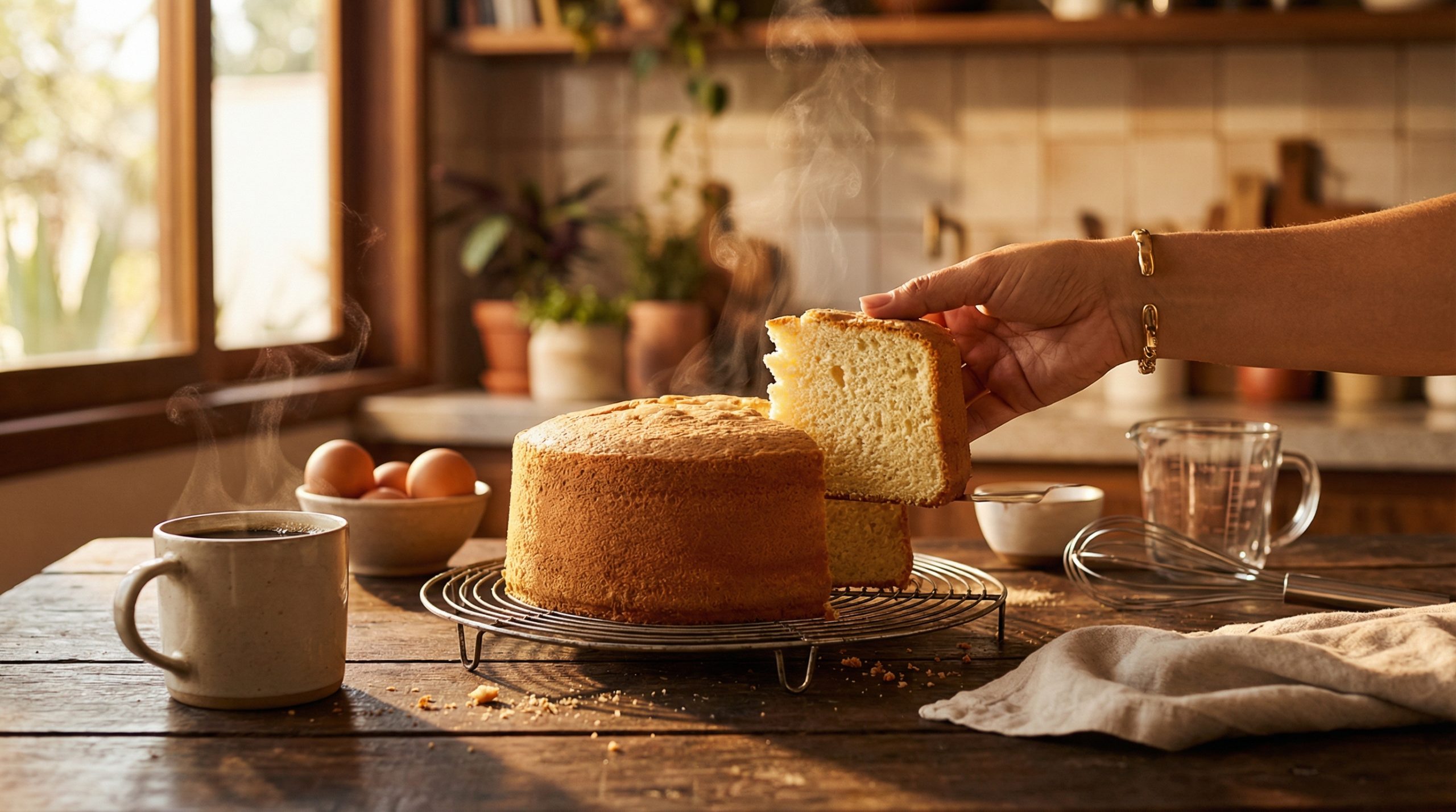 Bolos Caseiros altos e leves sem separar as claras