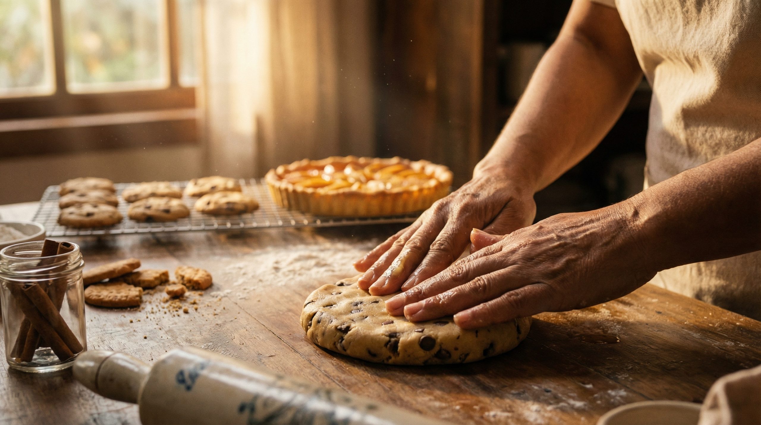 Calor das mãos derrete a gordura de Biscoitos e Tortas?