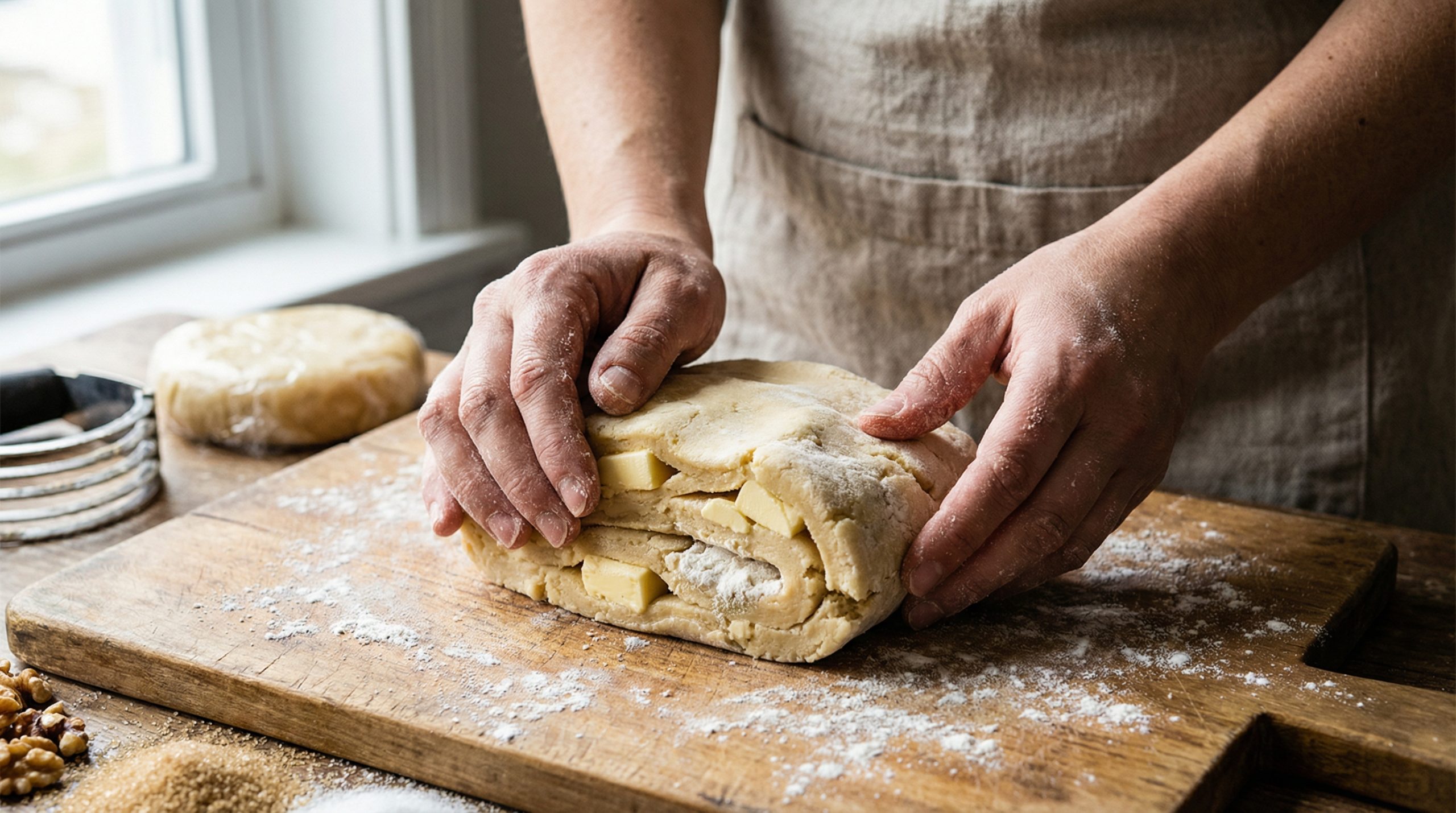 Pedaços de manteiga criam camadas em Biscoitos e Tortas - 2