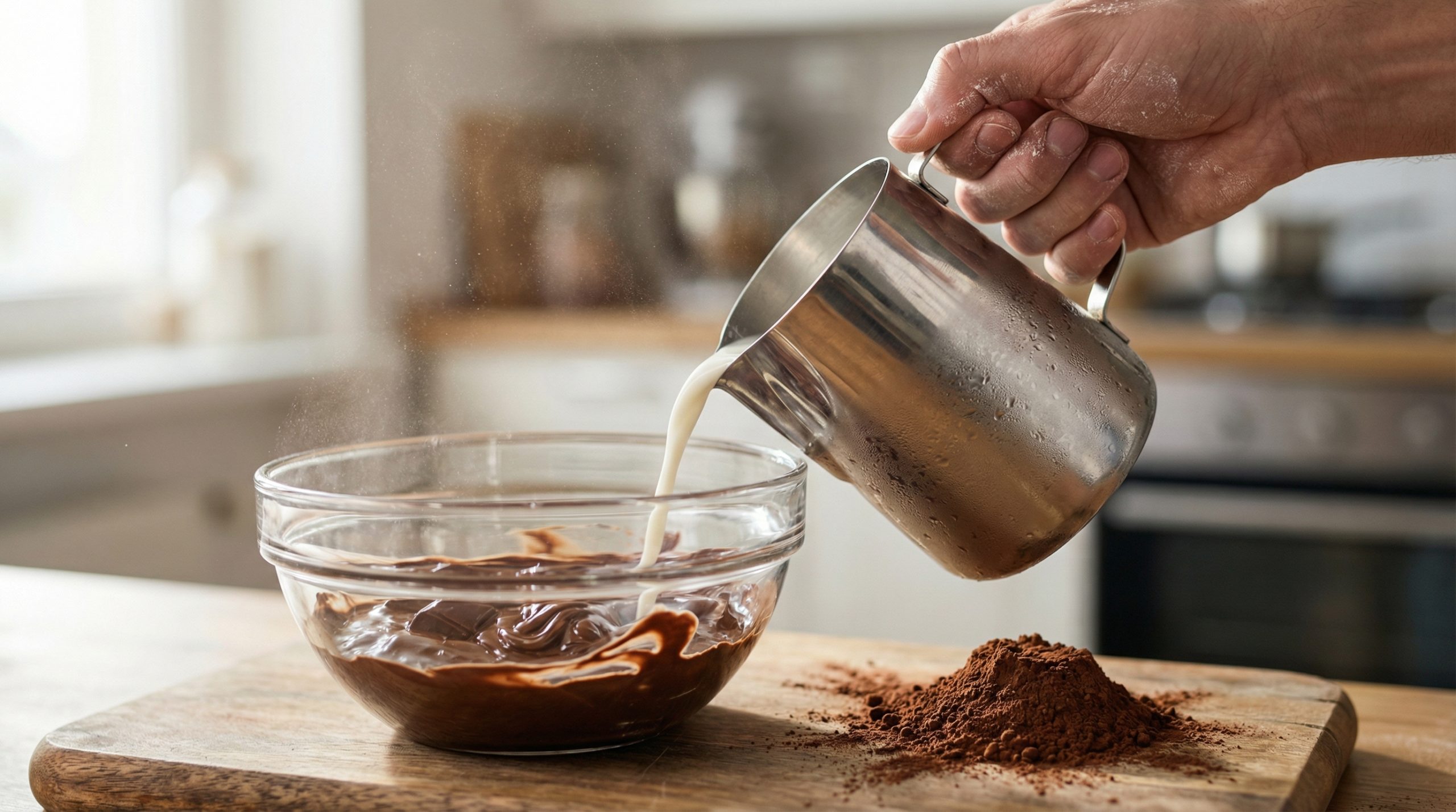 Chocolate e Cremes talham se usar leite frio? - 2