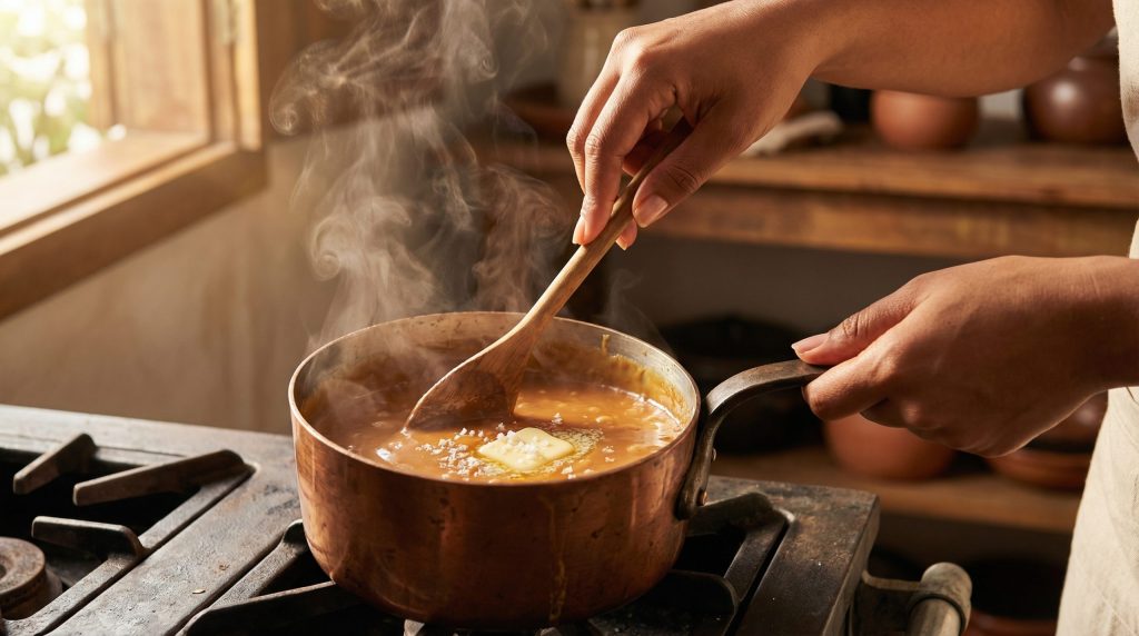 Manteiga com sal realça o sabor de Doces de Panela?