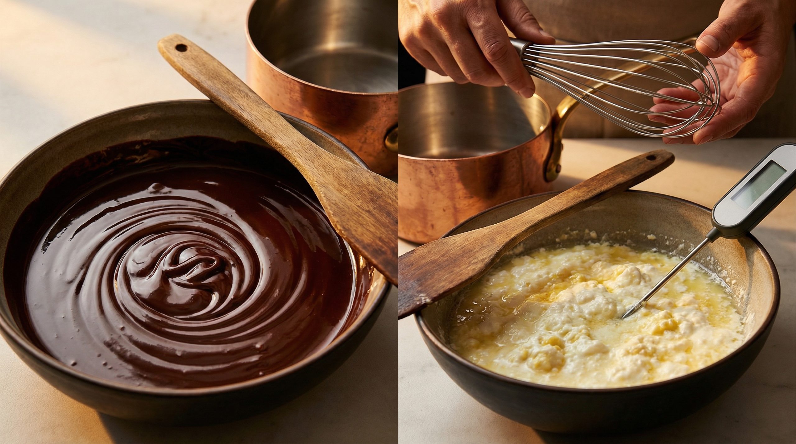 A temperatura errada talha Chocolate e Cremes