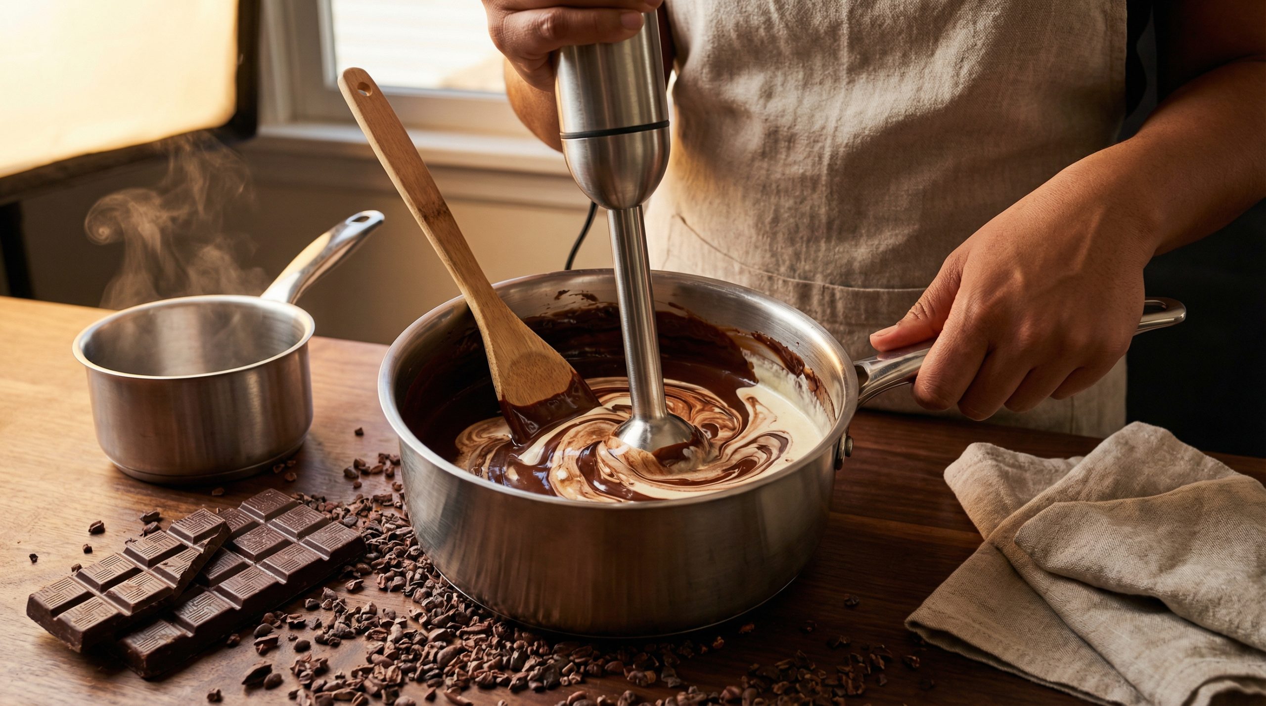 Usar o mixer vertical salva seu Chocolate e Cremes?