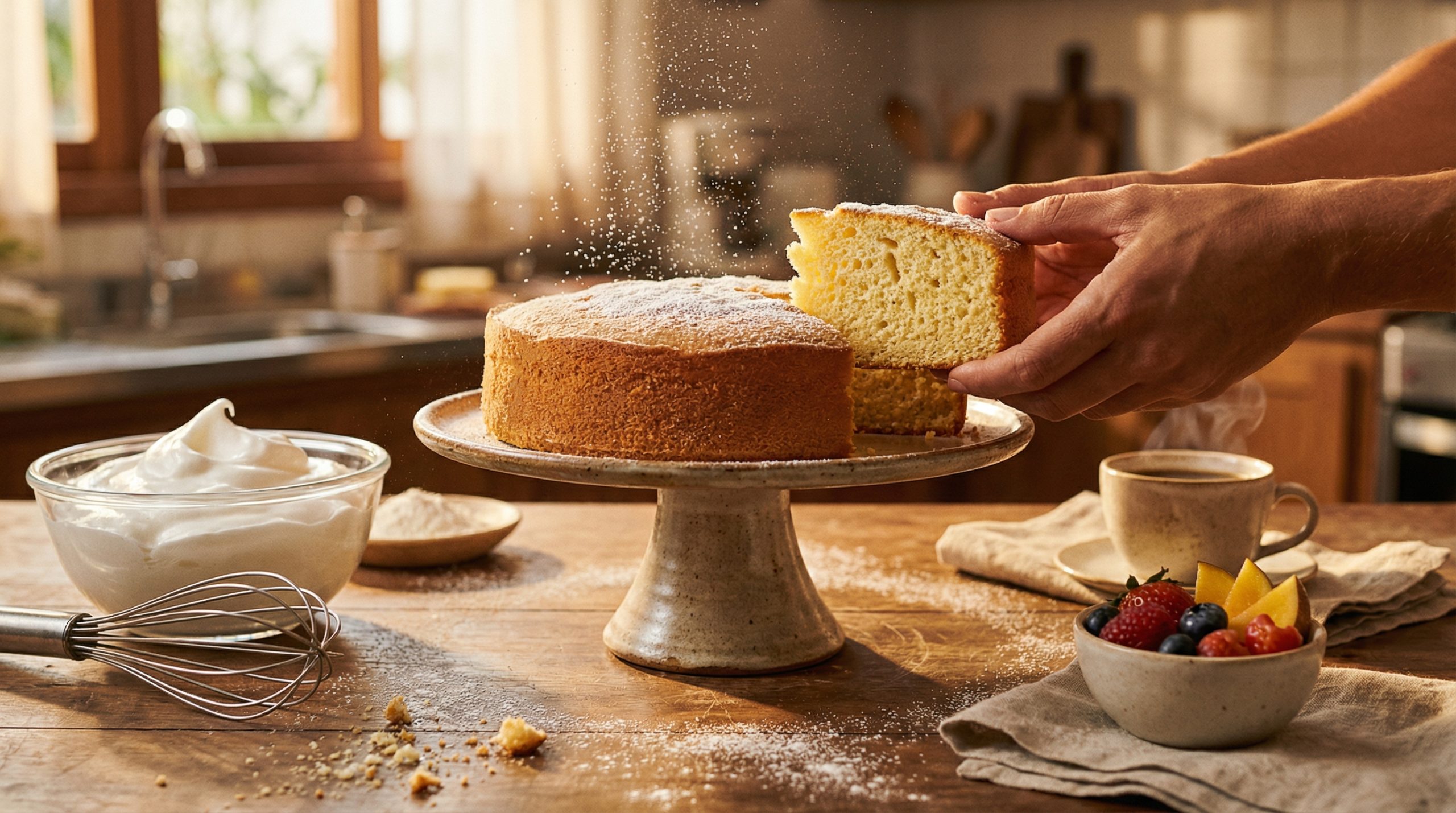 Claras em neve definem a leveza de Bolos Caseiros?