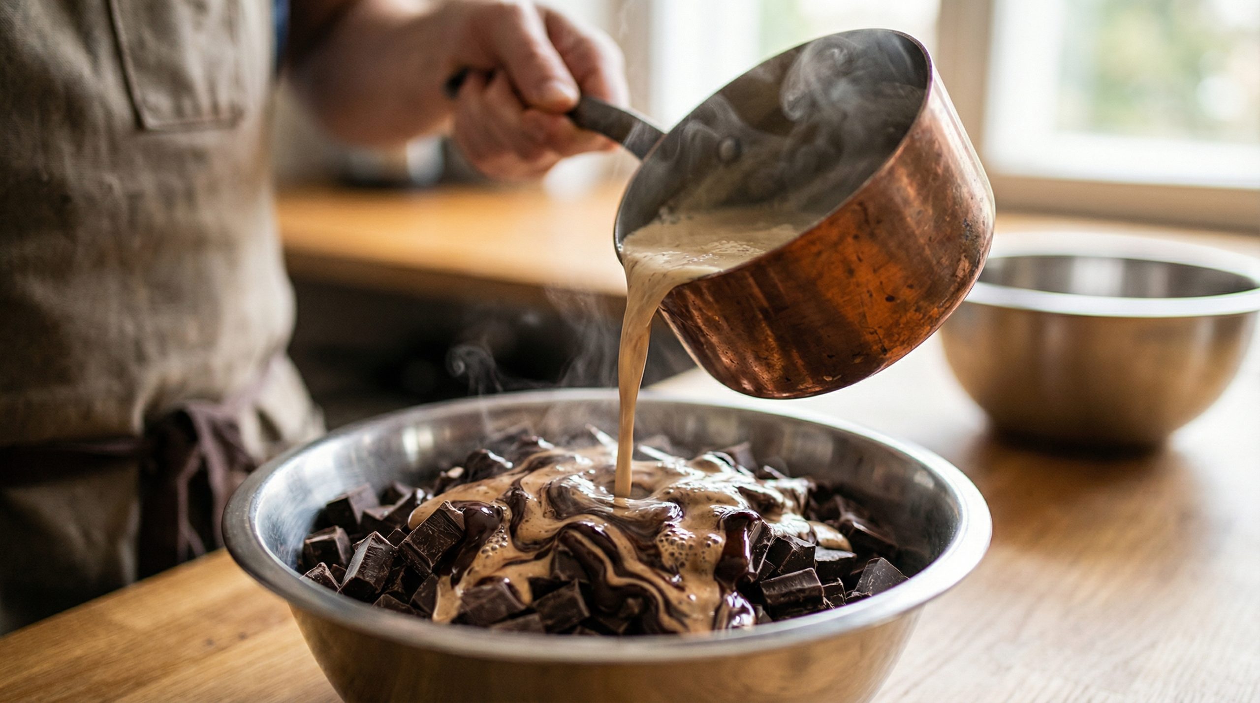 Engrosse Chocolate e Cremes sem usar amido - 2