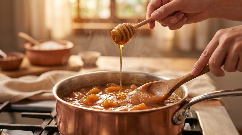 Um toque de mel traz brilho intenso aos Doces de Panela