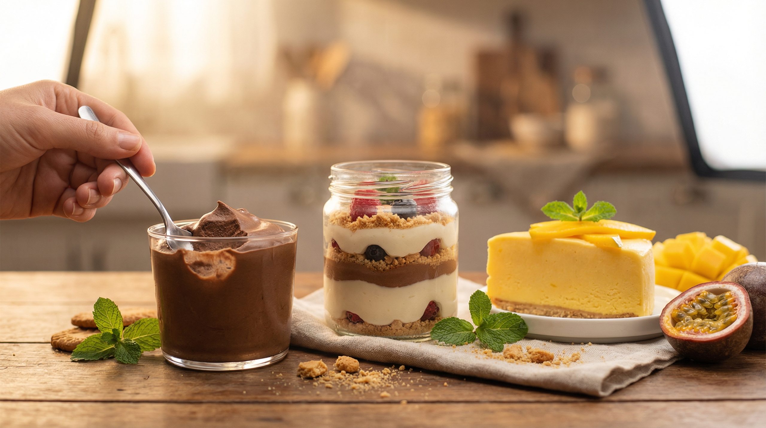 Textura aveludada sem cristais em Sobremesas Geladas