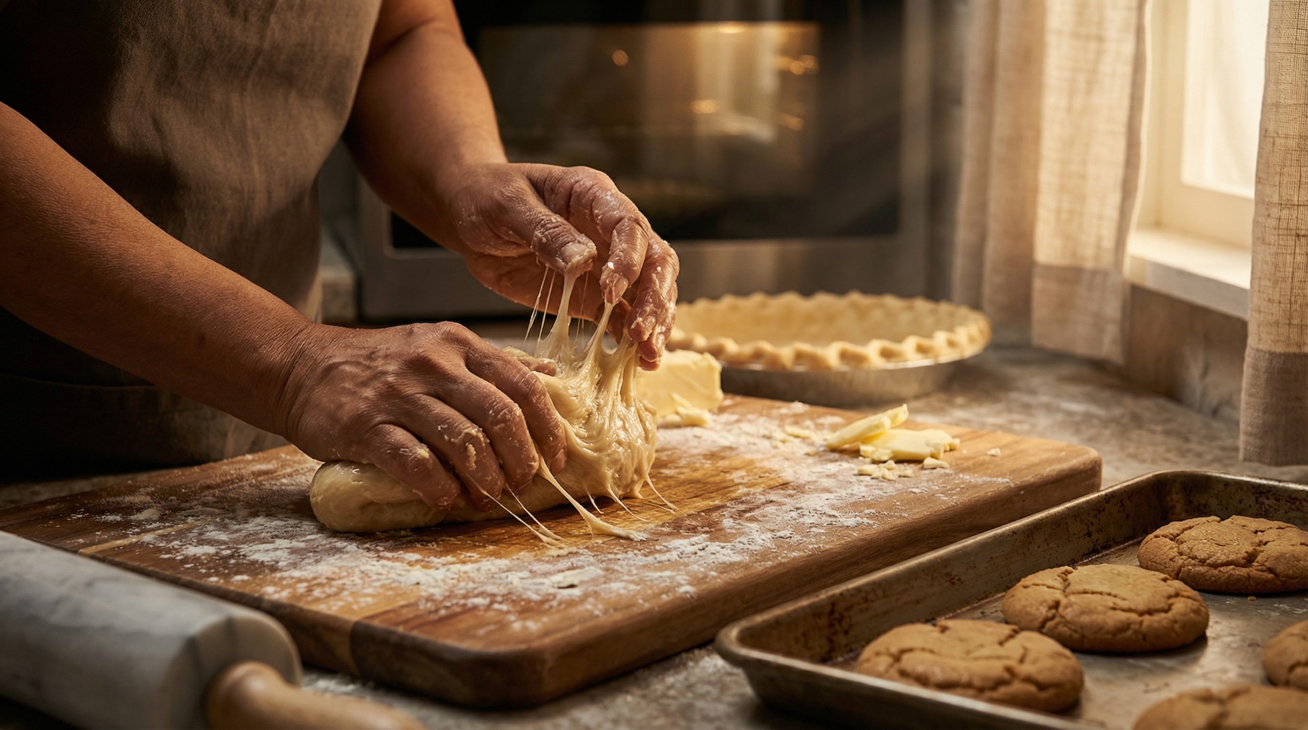 Manuseio exagerado ativa o glúten em Biscoitos e Tortas