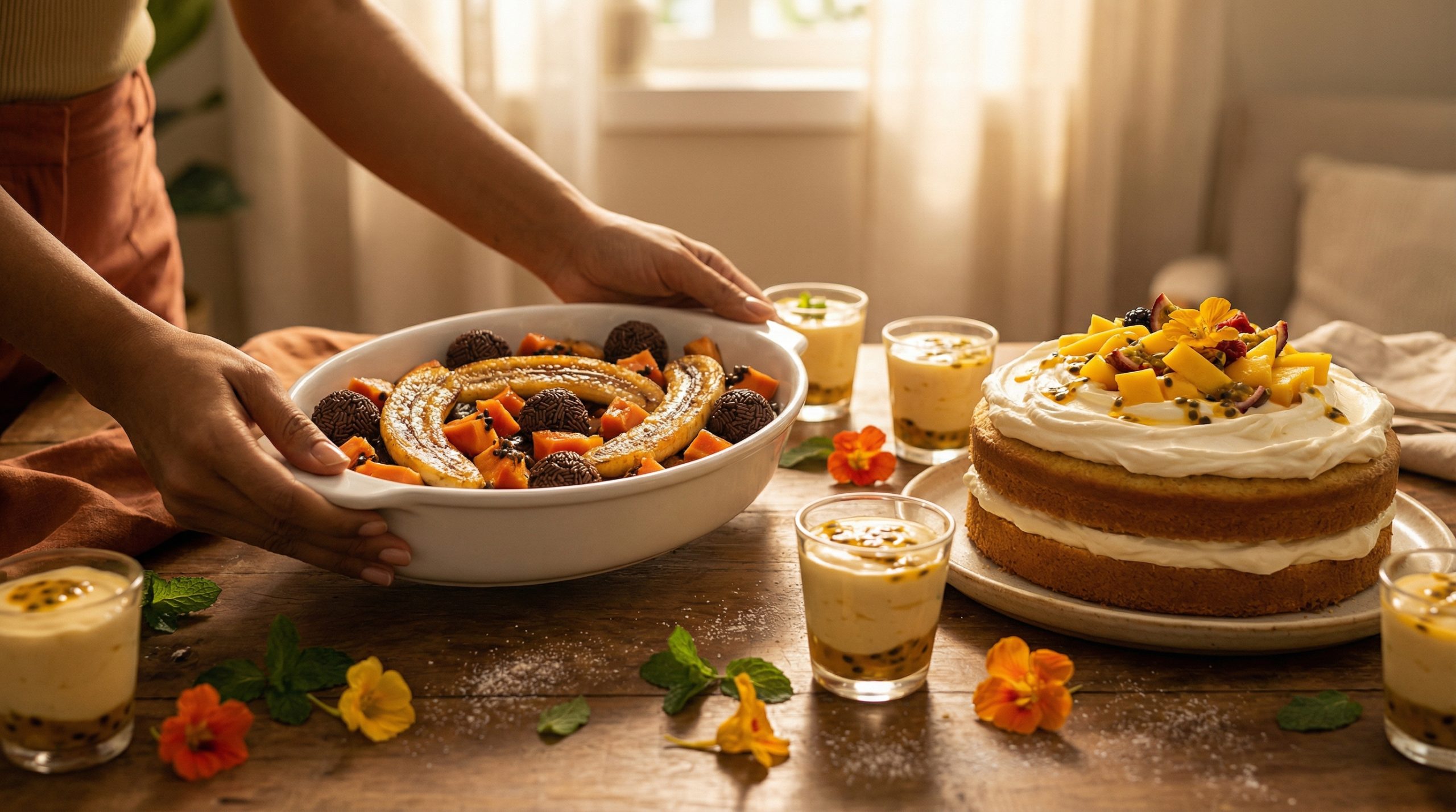 Sobremesas na travessa (sem técnica) definem Festas e Datas