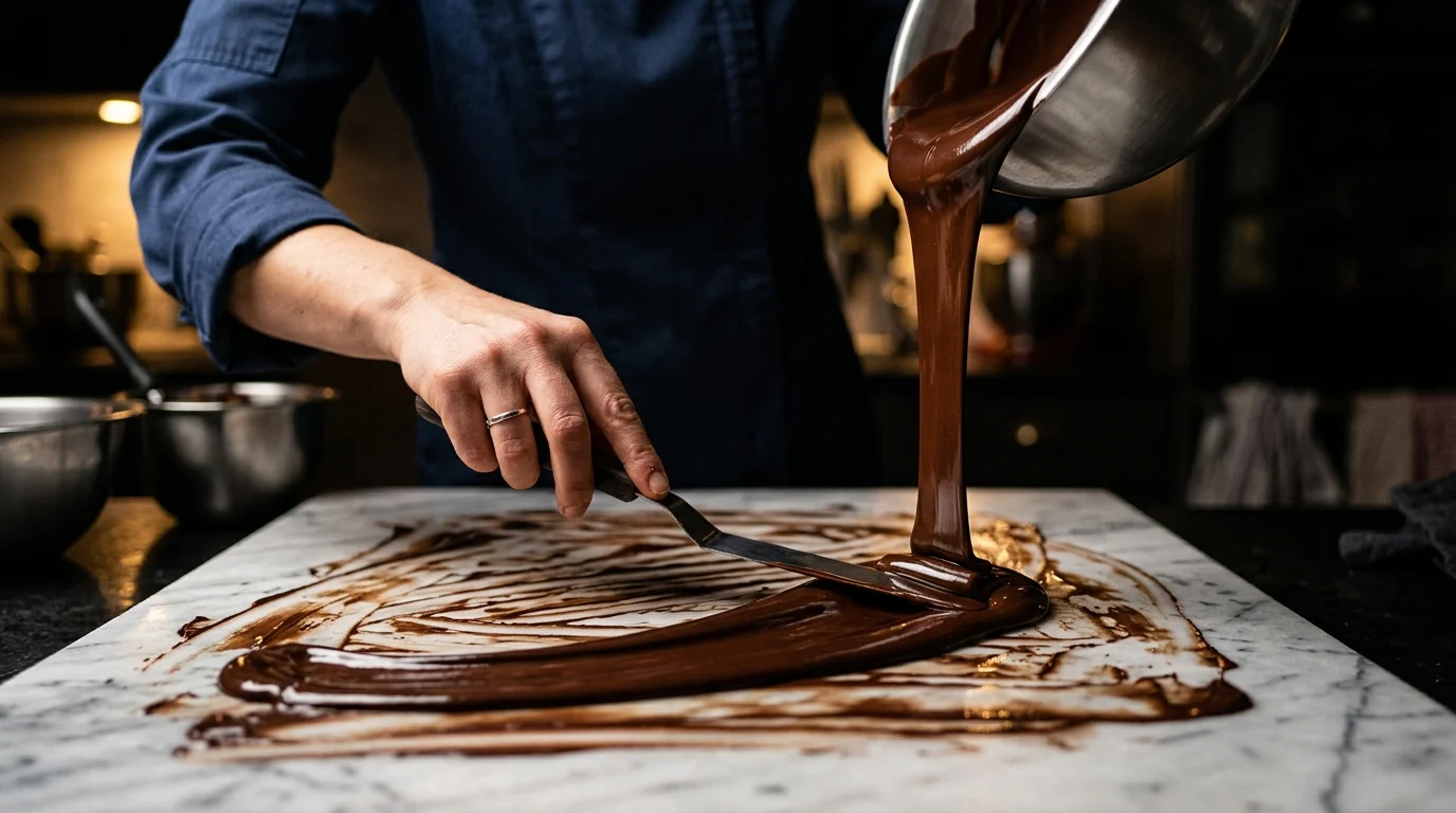 Temperar chocolate em casa: resultado profissional em Chocolate e Cremes - detalhe